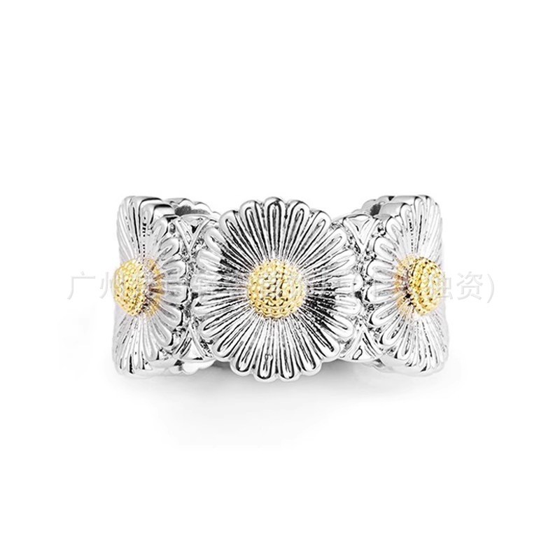 Kwon Ji-Dragon Diamante Mesmo Estilo Margarida Flor Anel Diamante Casal Anel Cauda Anel Dedo Rosa 520 Presente Estilo Co