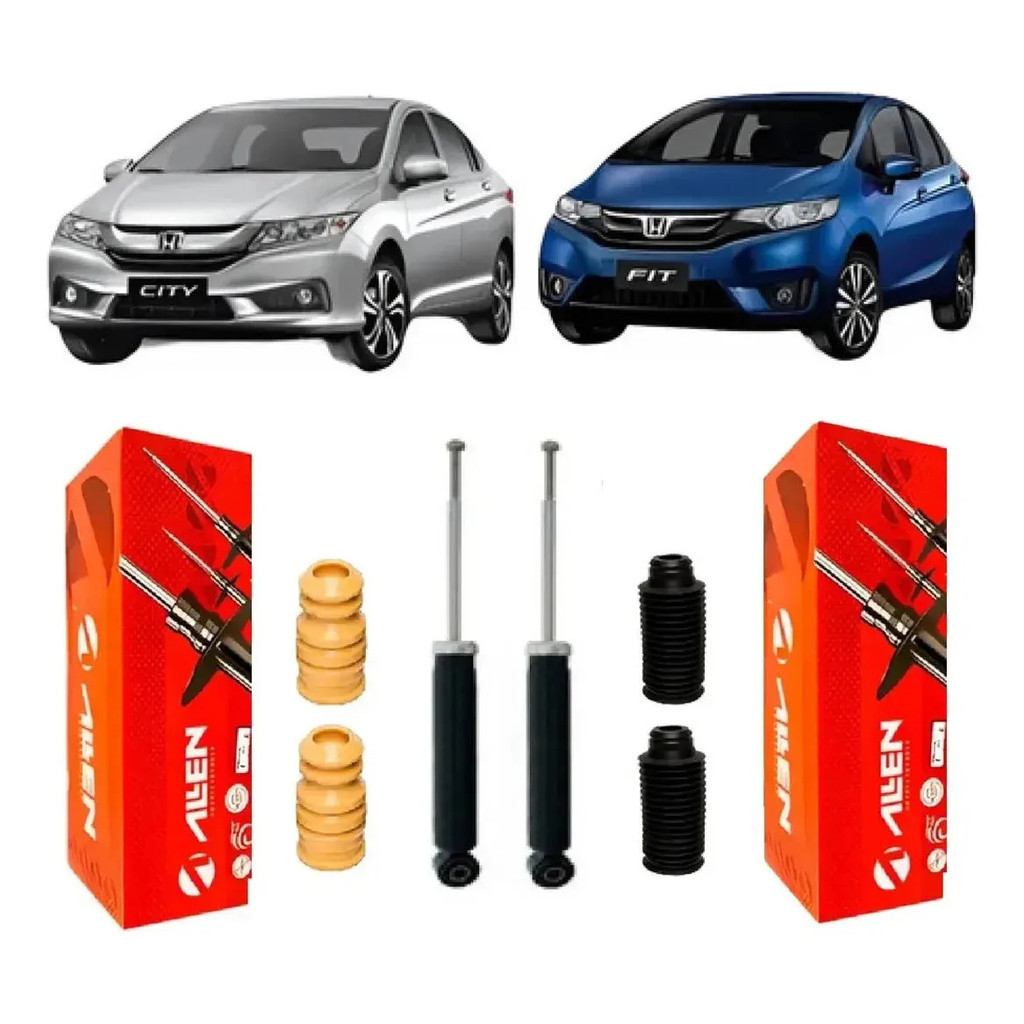 Par Amortecedor Traseiro Honda City Fit 2015 Até 2021