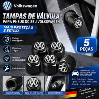 Tampas Da Haste Válvula Do Pneu De Carro Tampa Contra Poeira De Ar Roda Para Volkswagen VW Golf MK6 MK7 MK8 GTI R Polo V