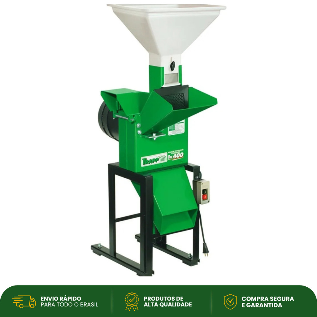 Triturador Forrageiro Trapp TRF 400 Motor 2CV Bivolt Picadeira Capim