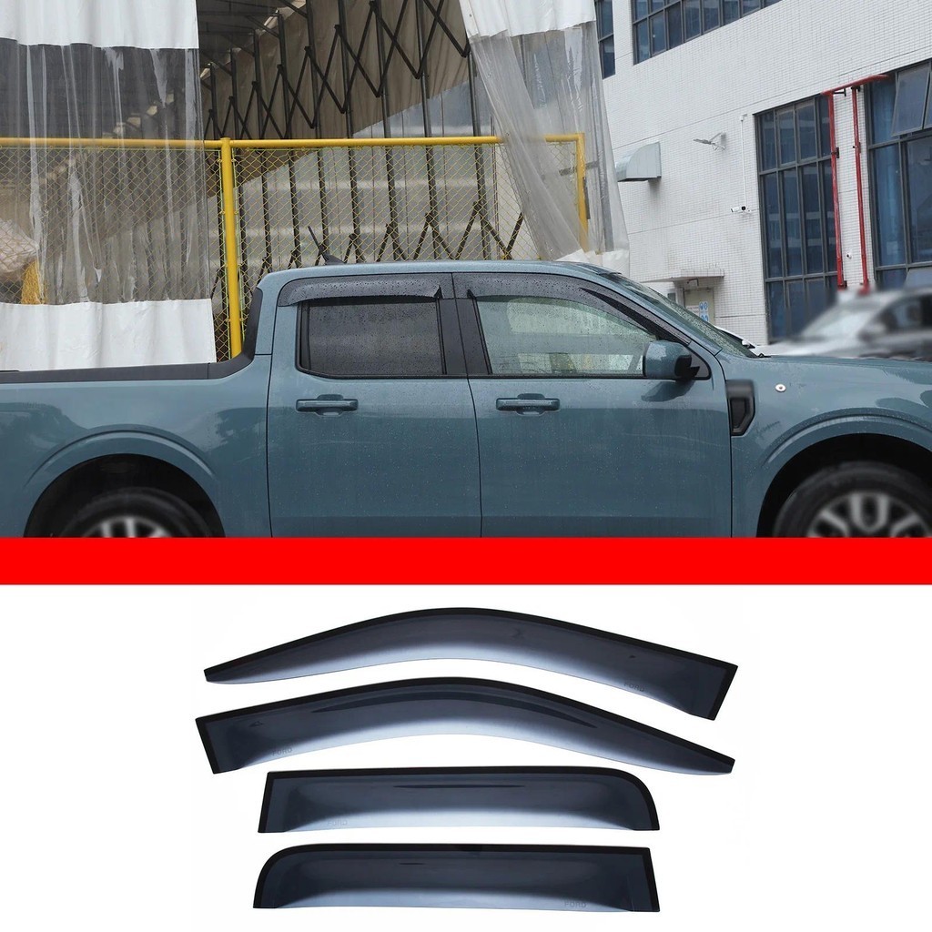 Defletores De Janela Lateral Para Ford Maverick 2022-2023 Carro Sol Chuva Guardas Tempo Shileds ABS Acessórios Exteriore