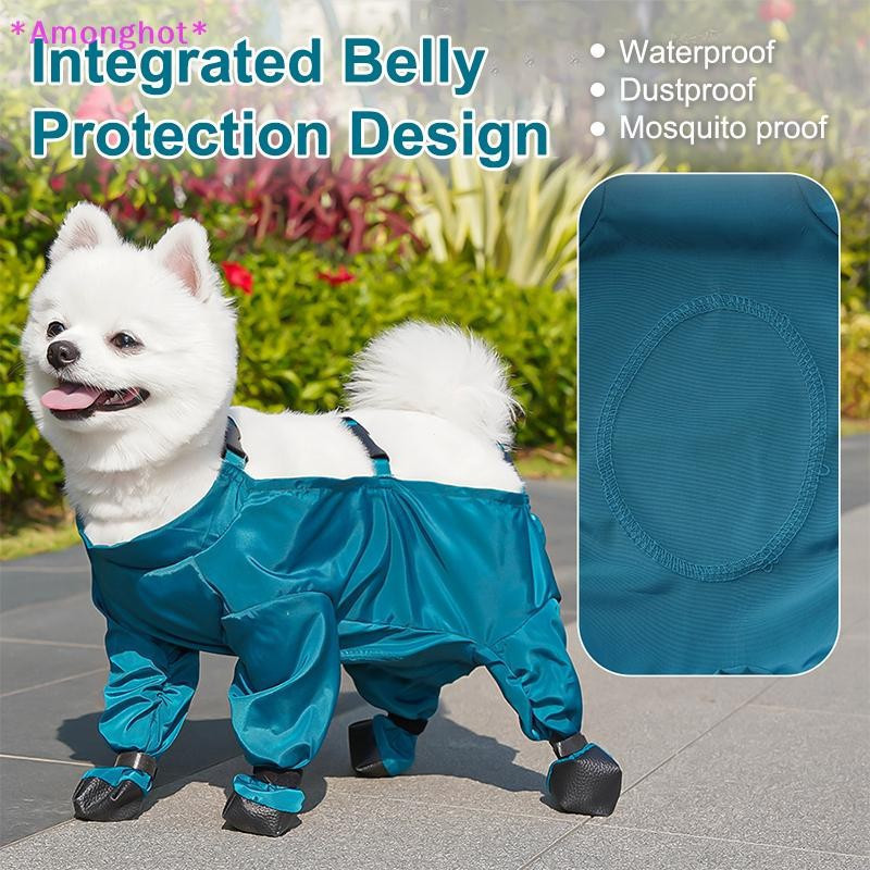 Entrehot > Envoltório De Barriga Para Animais De Estimação Com Pernas Calças À Prova De Poeira Roupas Cães De Caminhada 
