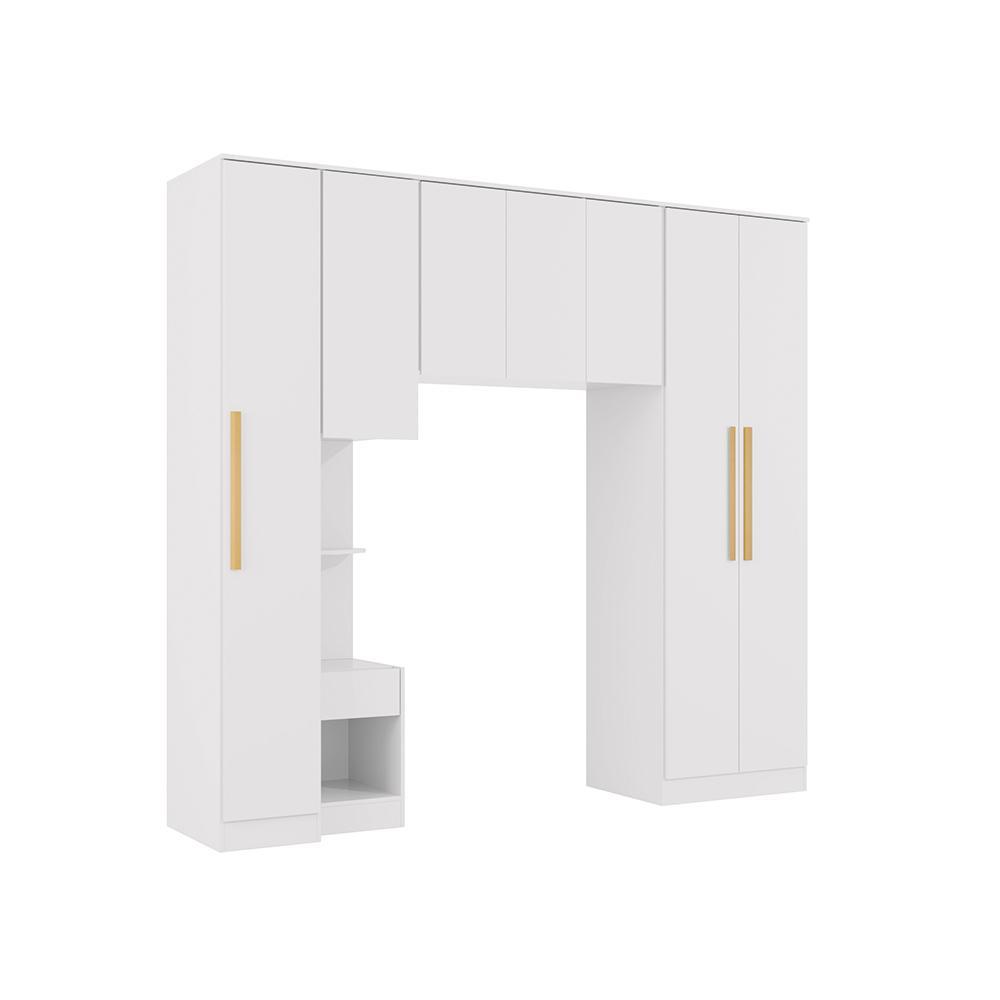 Quarto Modulado Kappesberg Adapt Branco 4 peças 247cm — imagem 2 de 2