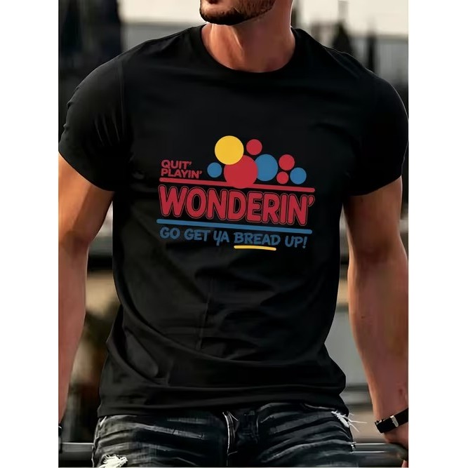 Camiseta Masculina Manga Curta Estampada Divertida Estilosa Confortável Premium Moderna para Uso Casual Moda Tendência