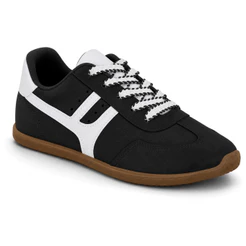 Tênis Casual Retrô Urbano Feminino Bico Arredondado Cadarço Moleca Original