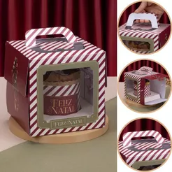 10 CAIXA COM VISOR PARA PANETONE FECHADA PRESENÇA 6083 (JANGO NATAL 2026)