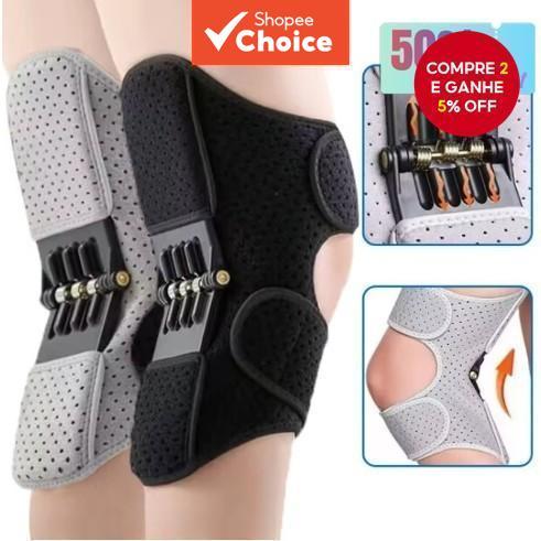 Conjunto De Proteção De Joelho De 2 Peças , Suporte De Energia , Almofadas , Rebote Poderoso , Força De Mola , Esportes