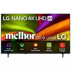 Smart TV LG NANO 4K UHD AI NU850 43 polegadas 2026
