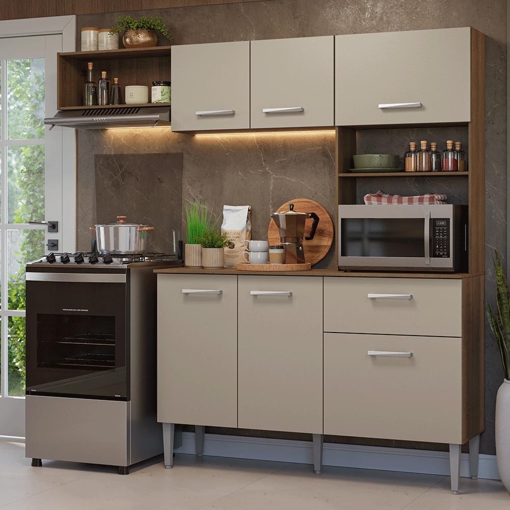 Armário de Cozinha Compacta 196cm Aura Madesa