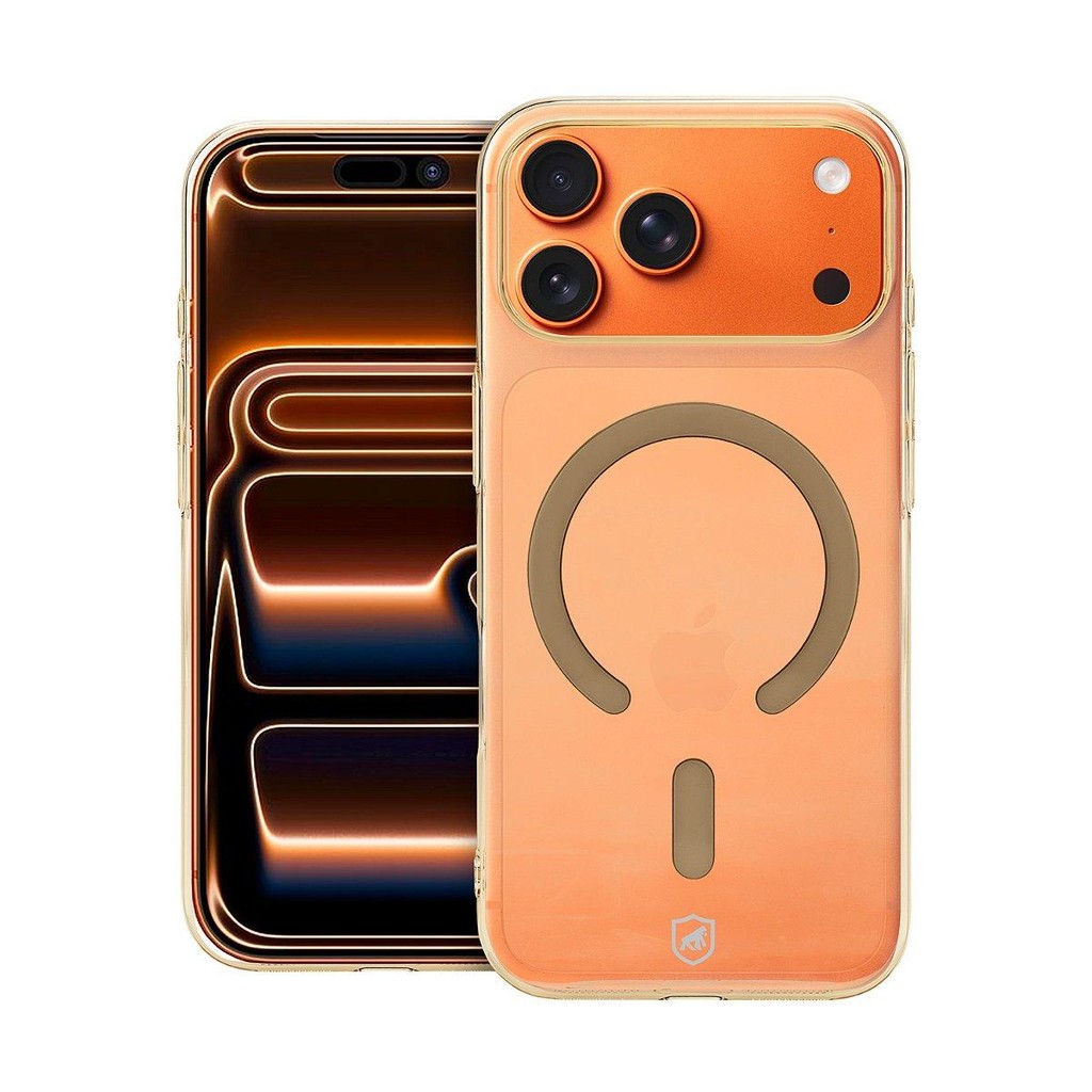 Capa case capinha para iPhone 17 Pro Max - Crystal Slim Magsafe - NÃO AMARELA - Desert - Gshield