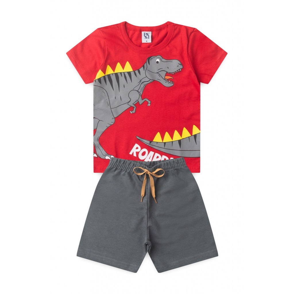 Conjunto Infantil Masculino Grandes Pegadas em Oferta na Shopee