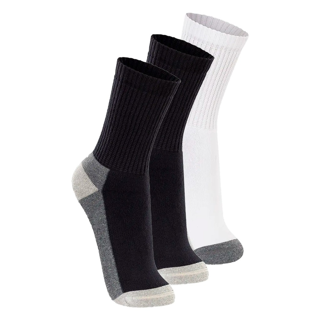 Kit com 3 Pares de Meias Esportiva Cano Longo Lupo 3250-002 Colorido em Oferta na Shopee