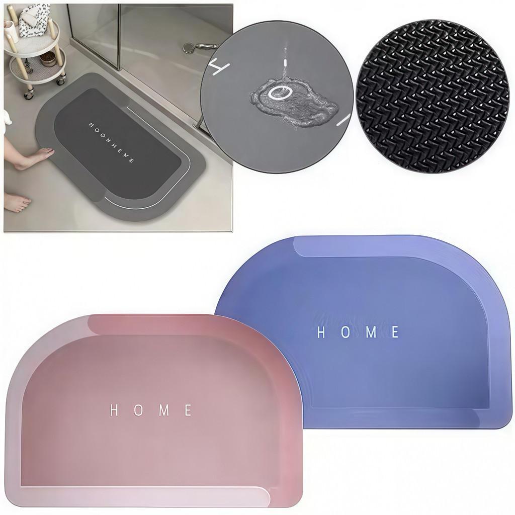 tapete de banheiro super absorvente antiderrapante secagem rápida 38x58cm em Oferta na Shopee