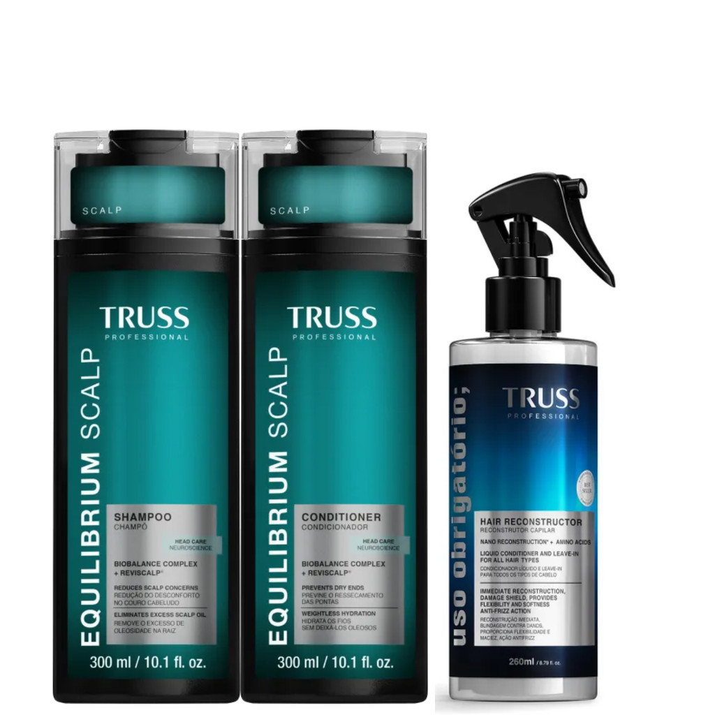 Kit Shampoo Condicionador Equilibrium Scalp RPK 300ML + Uso Obrigatorio - TRUSS
