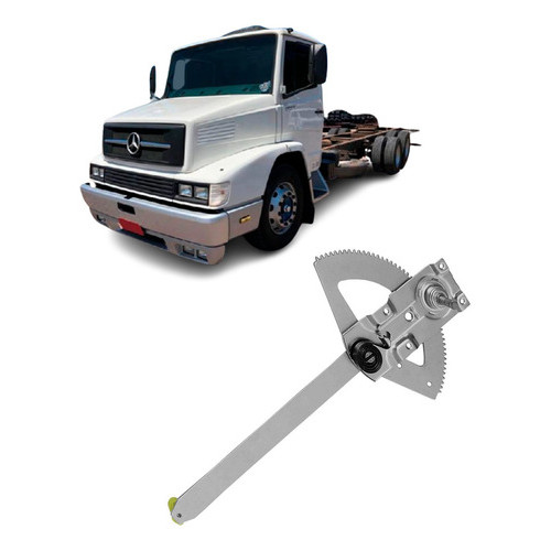 Maquina Vidro Mecânica Mercedes Benz Atron HPN Bicudo Quadrada FPN Cabine Avançada Direita