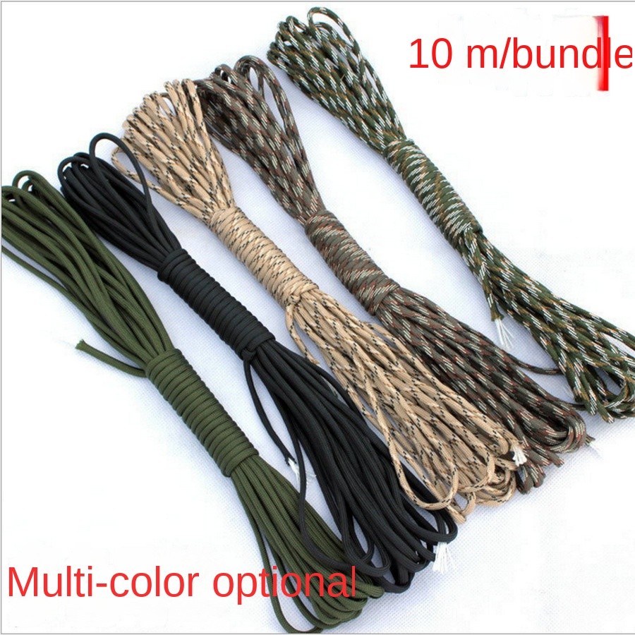 Sete corda de pára-quedas de 7 núcleos, equipamento ao ar livre, corda de tração paraquedista, pulseira de corda de mão