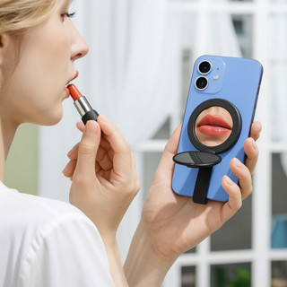 Suporte de Celular com Espelho de Maquiagem Ventosa Forte Magnético Dobrável e Portátil em Oferta na Shopee