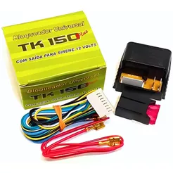 BLOQUEADOR UNIVERSAL AUTOMOTIVO TK150 PLUS COM SAIDA PARA SIRENE TK 150 AUTOMOTIVO