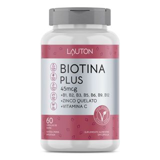 Biotina Plus - 60 Cápsulas - Lauton Nutrition em Oferta na Shopee