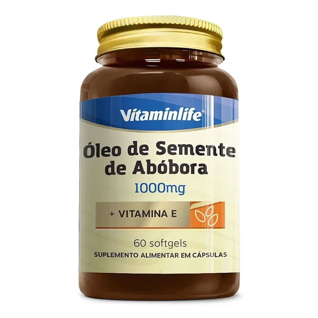 Óleo de Semente de Abóbora - 60 Softgels - VitaminLife