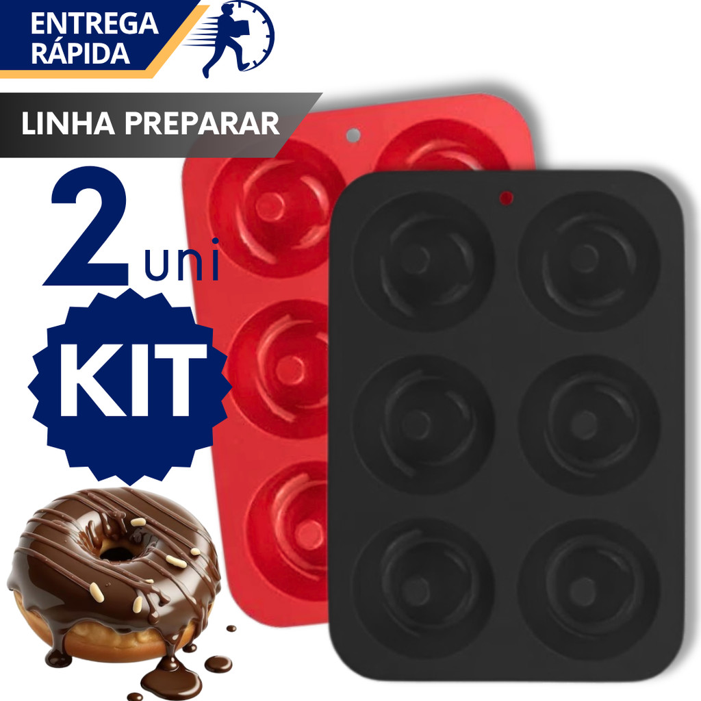 Forma Silicone Donuts Pequenos Mini Alta Resistência Calor Air Fryer Não Queima