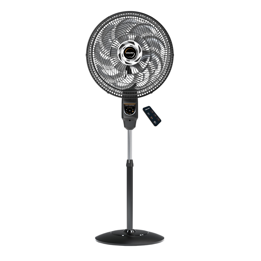 Ventilador de Coluna Mallory Max Control 40cm Preto e Grafite em Oferta na Shopee