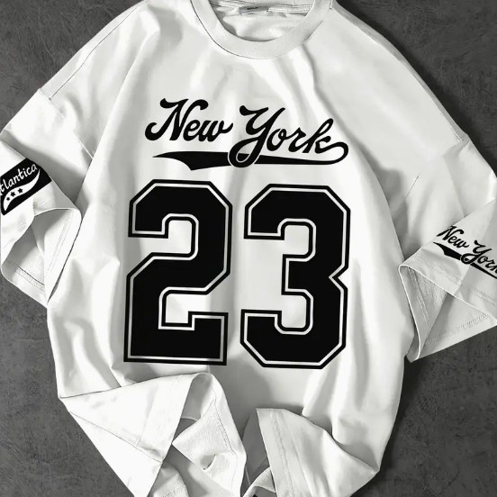 Camiseta New York 23 City Estilo Gringo Jersey Premium 100% Algodão Baseball Outfit College