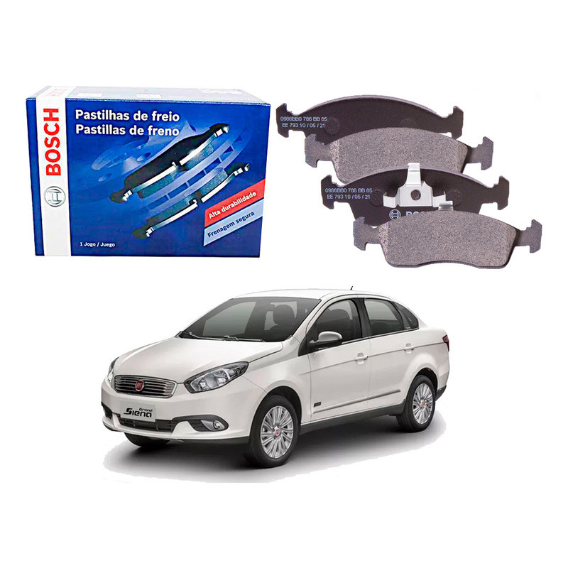 Pastilha Freio Dianteira Bosch Grand Siena 1.0 2017 A 2021