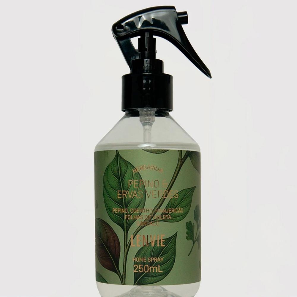 Home Spray Lenvie Pepino e Ervas Verdes Herbarium Ideal para Ambientes 250ml