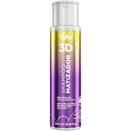 Magic Color Shampoo Matizador 3D 500ml Manutenção do Loiro Uso Diário