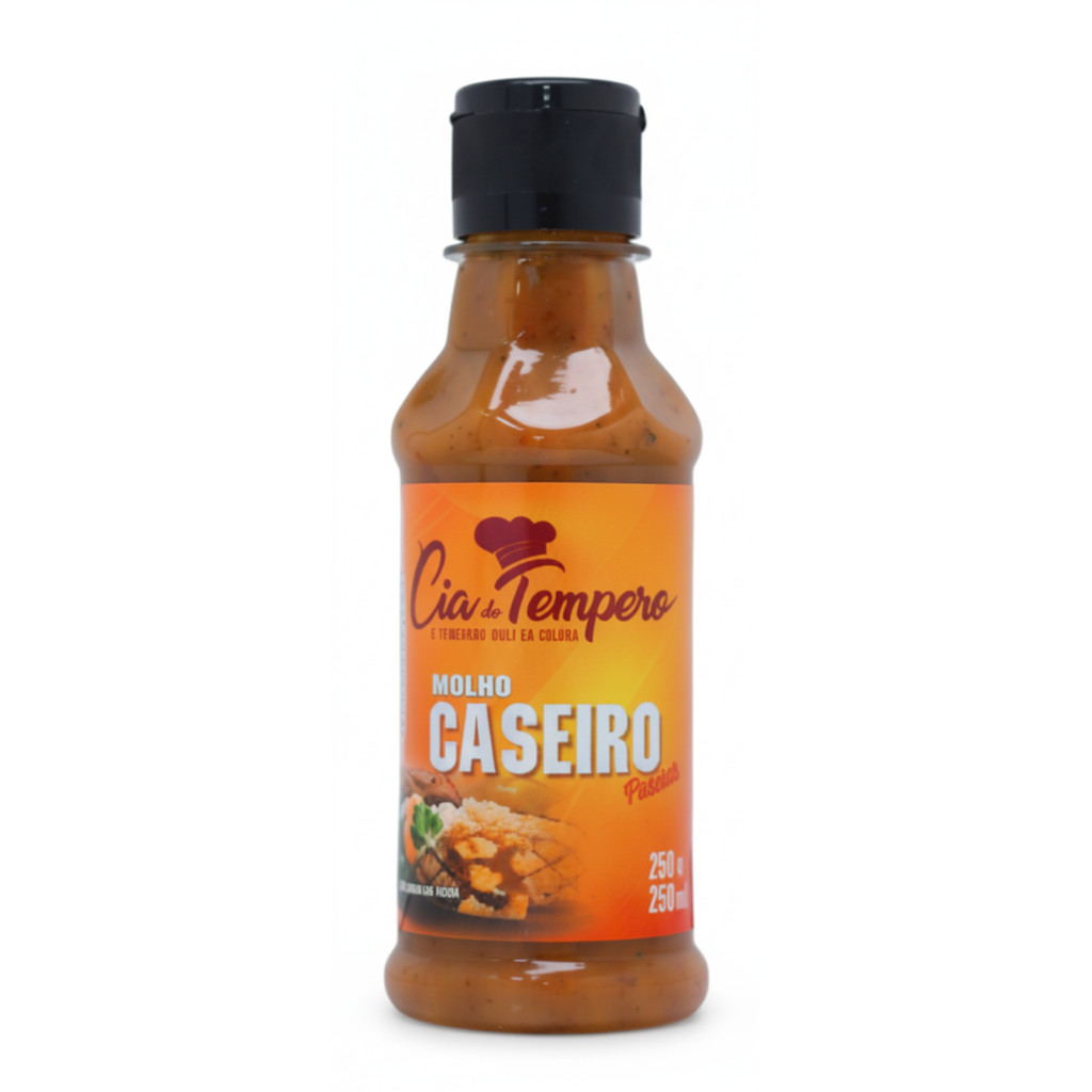 Molho Caseiro Picante 180ml - CIA DO TEMPERO