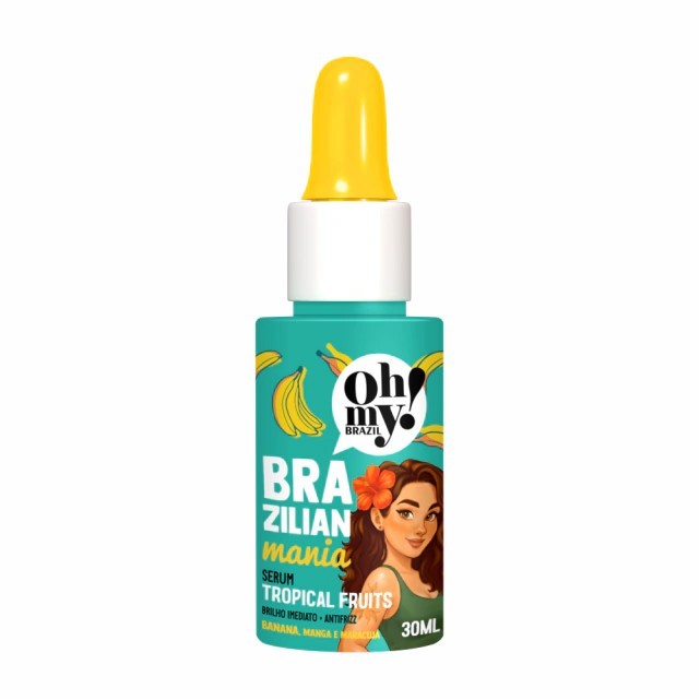 Sérum Tropical Fruits Oh My Brazilian Mania - 30ml | Pra todos os tipos de cabelo