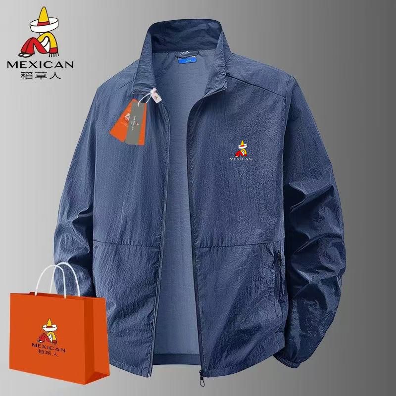 Espantalho gelo seda leve protetor solar masculino roupas masculinas verão novo estilo roupas masculinas tamanho grande