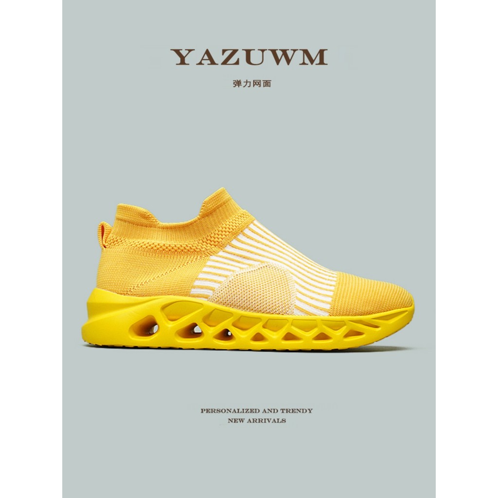 Fitness andando esportes lazer malha sapatos das mulheres dos homens tamanho grande raro Pick-up vazamento estiramento m