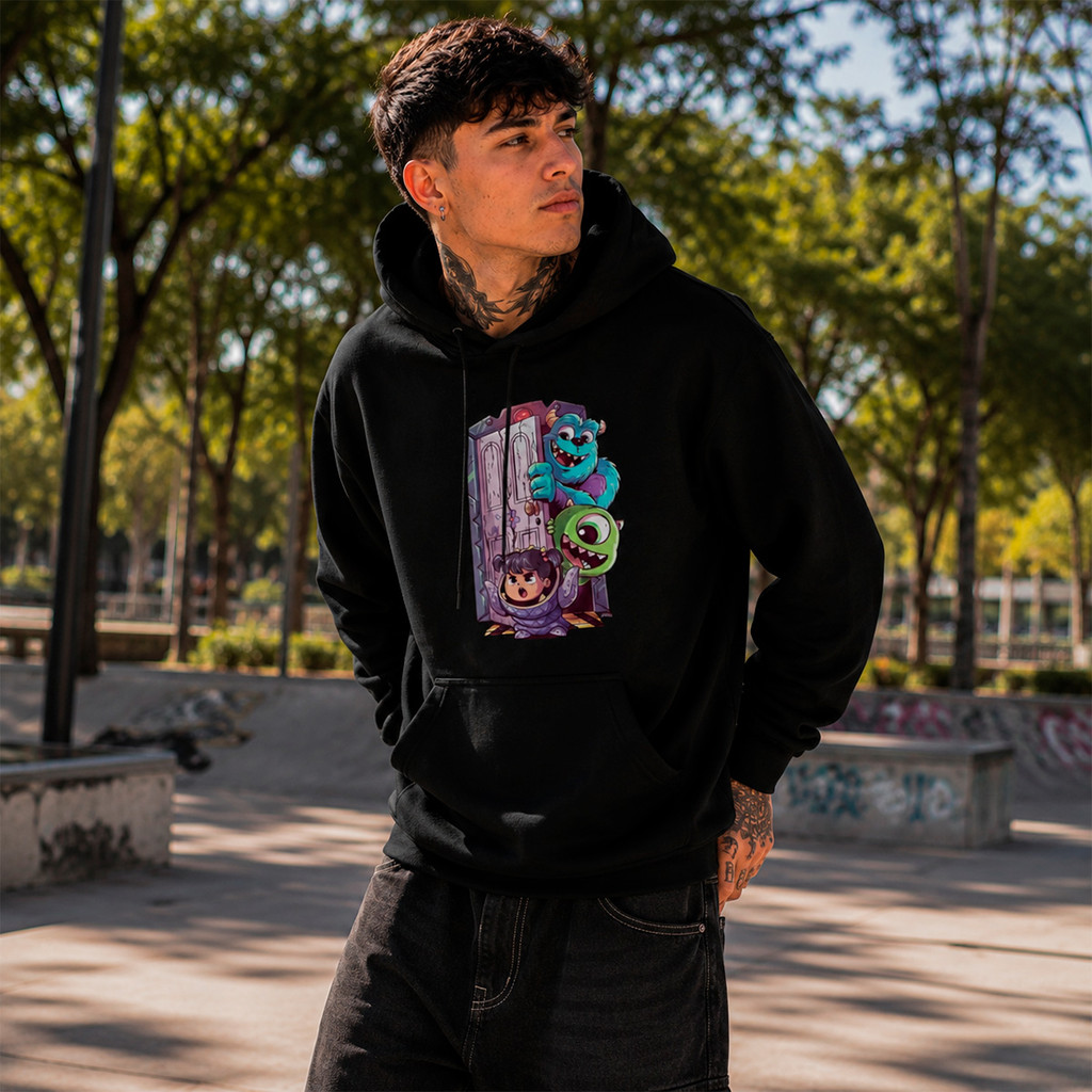 Moletom Blusa Monstro SA Blusa Moletom Flanelado  Masculino Feminino Com Capuz