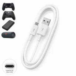 Cabo Carregamento Rápido Micro USB V8 1M Controle PS4 Outros