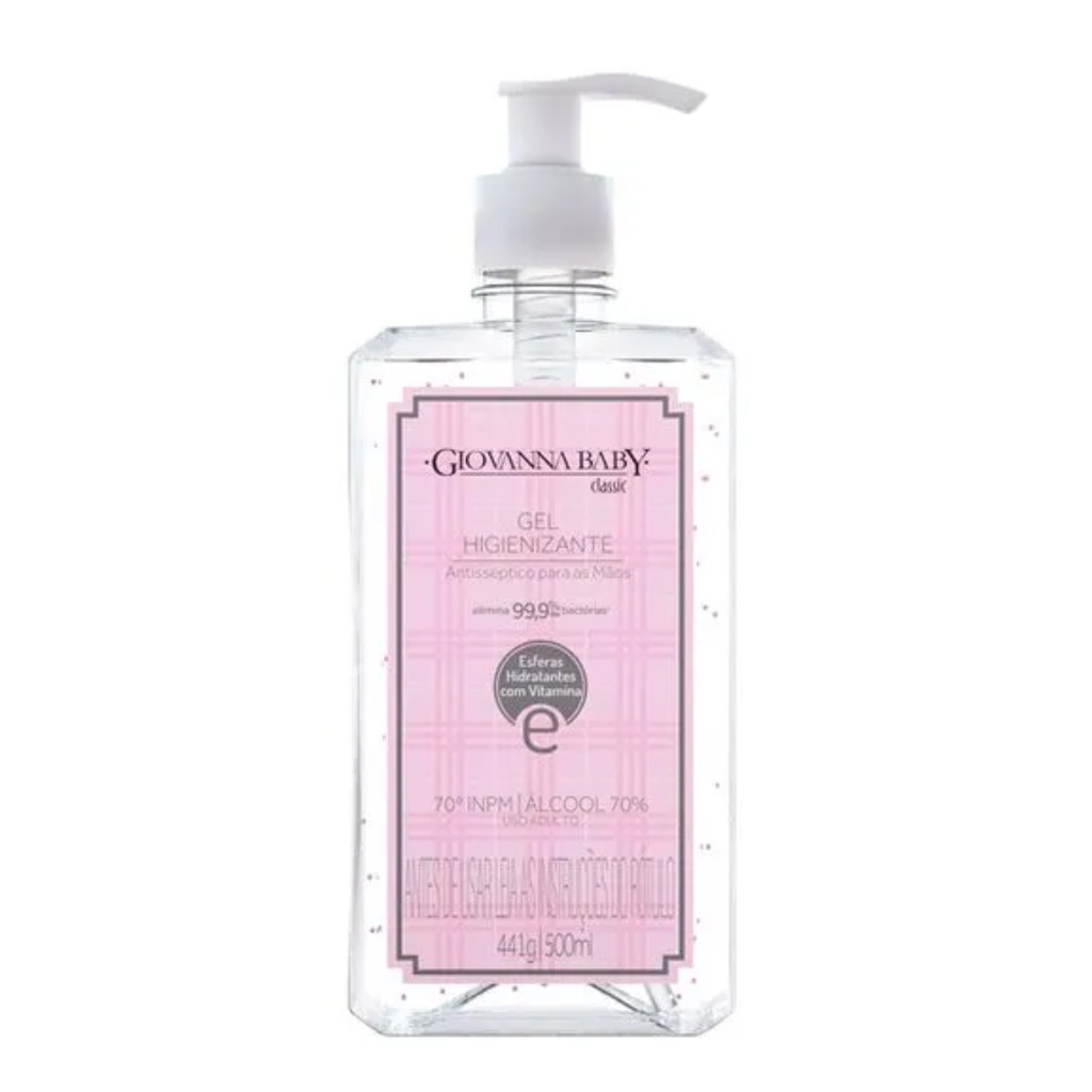 Álcool Gel Giovanna Baby Classic 500ml 70 INPM