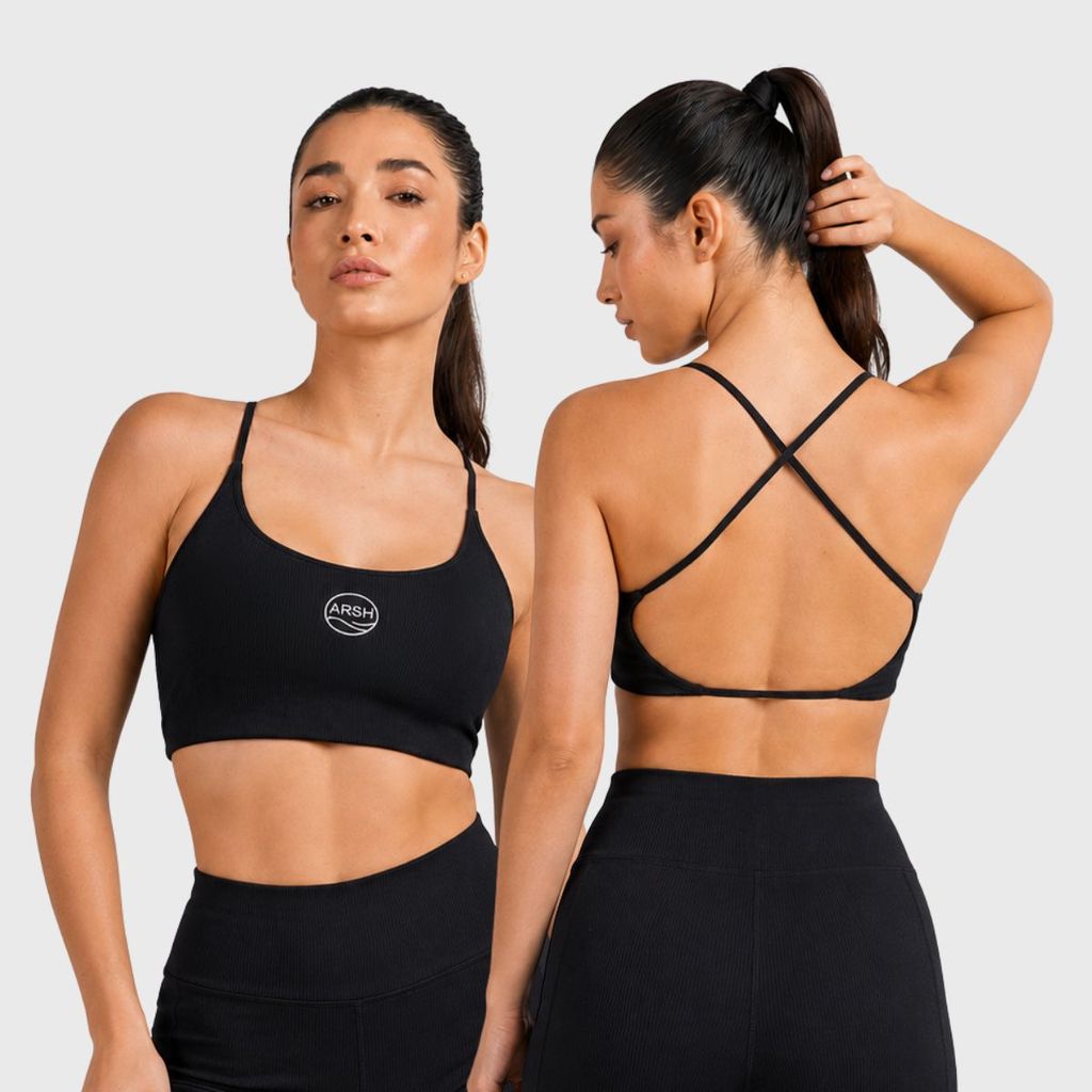 Top Alcinha Cruzada X Fitness Poliamida Zero Transparência Compressão Alta Sustentação Academia Feminino