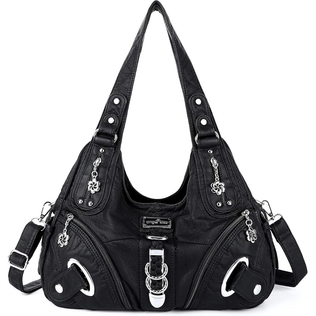 Bolsa hobo e bolsa de mão Angelkiss, feminina, de ombro grande para uso diário. | Bolsas, de mão, sac