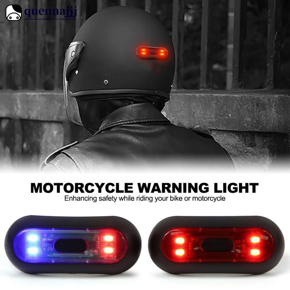 QUENNA Capacete Da Motocicleta Luz Led Recarregável Segurança Lanterna Traseira Bicicleta Motocicletas Acessórios USB Do