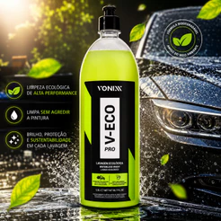 V-Eco Pro 1,5L Shampoo Automotivo Para Lavagem Ecológica Vonixx Rende Até 250 Lavagens
