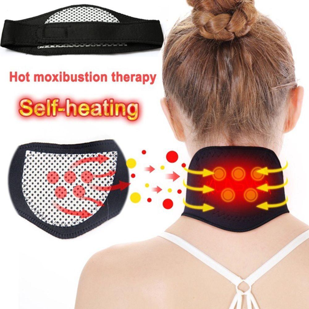 MSEADA Neckband Turmalina Infravermelho Distante Disco Cervical Terapia Pescoço Relaxamento Mais Quente Cuidados Colar