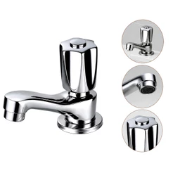 Torneira Banheiro Lavatório Mesa Baixa Metal Cromada Modelar Bica Baixa Pia Banheiro Lavabo MVI