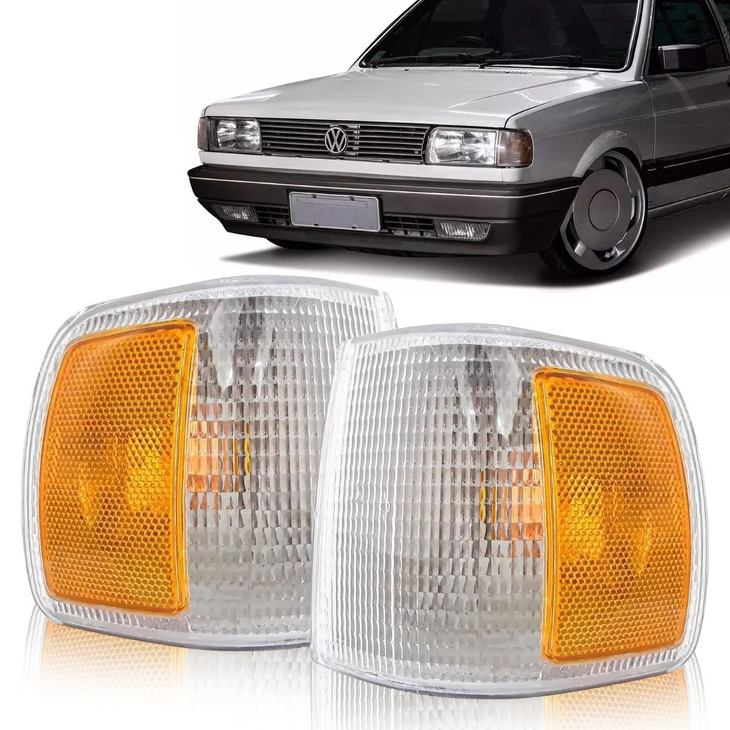 Lanterna Dianteira Seta Pisca Cristal Gol Voyage Saveiro Parati Quadrada G1 1991 92 93 94 95 96 97