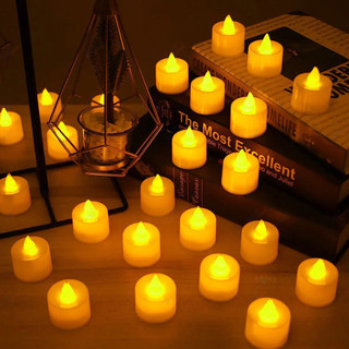 Kit 12 Velas De Led Decorativa Reutilizável Para Festas Eventos E Decoração De Casa