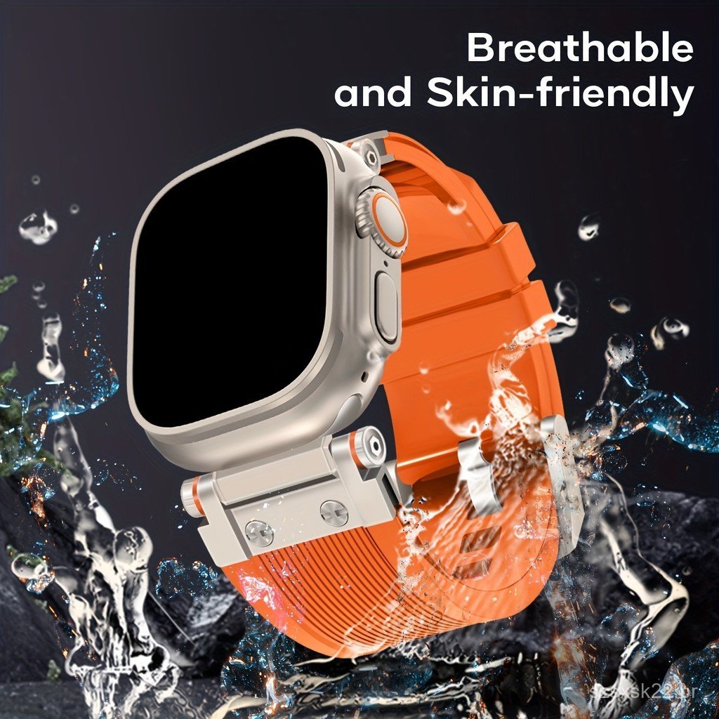 Silicone para Apple Watch Ultra 2, disponível nos tamanhos 49mm, 45mm, 44mm e 42