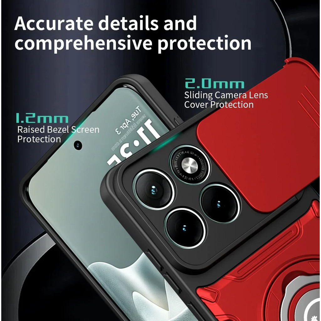 Capa De Telefone À Prova De Choque Para Motorola Edge 50 60 70 Fusion Pro Moto G85 G96 G86 G56 G06 G16 G15 G05 E15 5G 4G — imagem 2 de 2