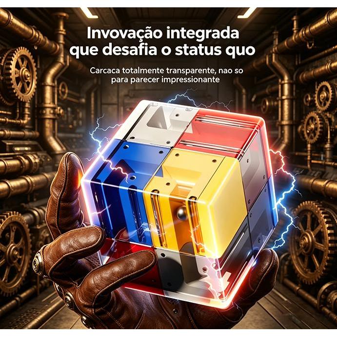 Cubo Mágico Labirinto com Bola, Brinquedo Educativo Infantil Anti Estresse super maravilha chique