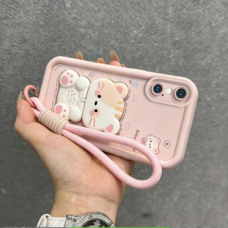 Capa Para iphone x s xsmax xr xs max normal capinha cordinha feminina suporte JTDTMZJ9