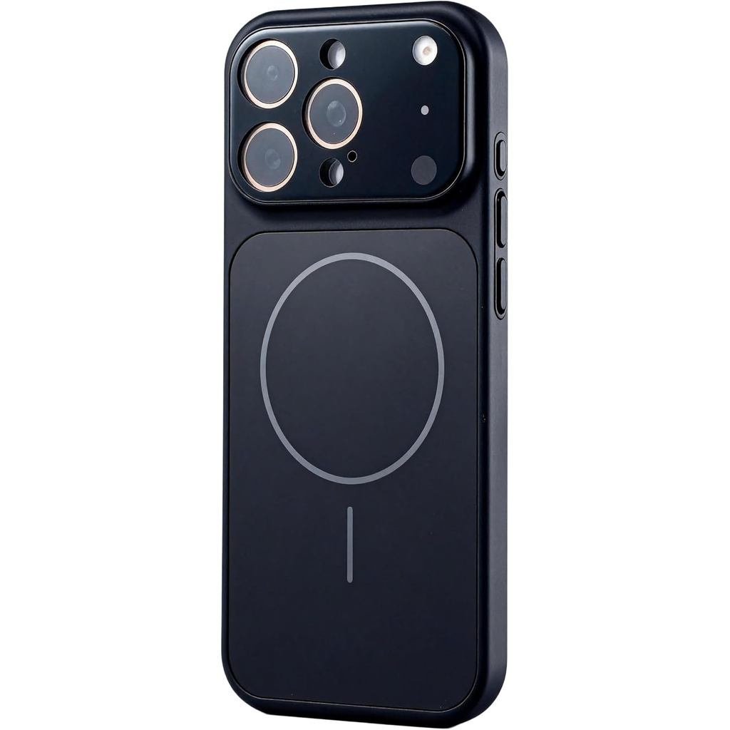 Série Magnética Projetada para Capa do 16 Pro Max, [Compatível com MagSafe] [Proteção de Lente de Câmera em Vidro Temper
